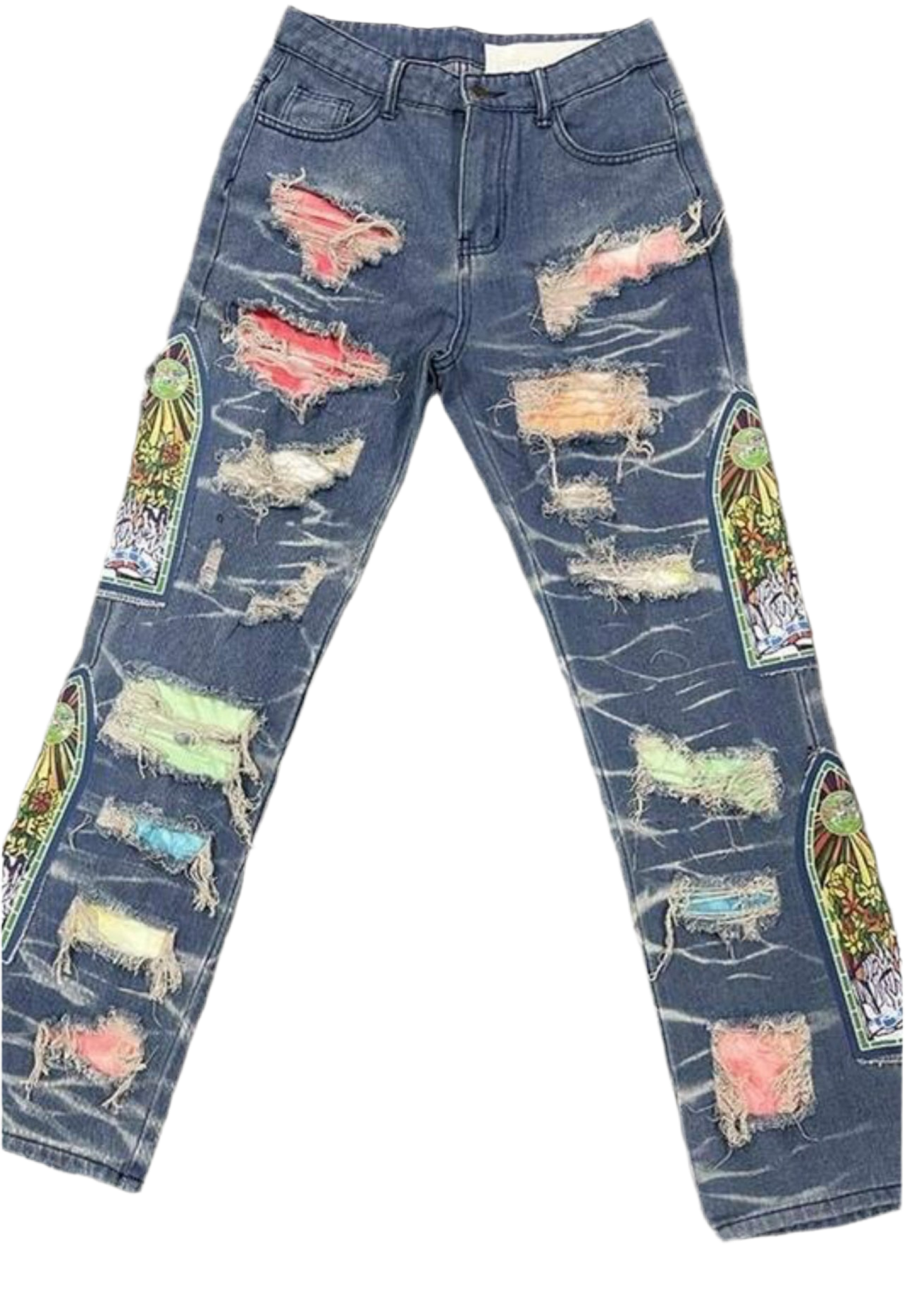 GRAPHIC DENIM JEANS