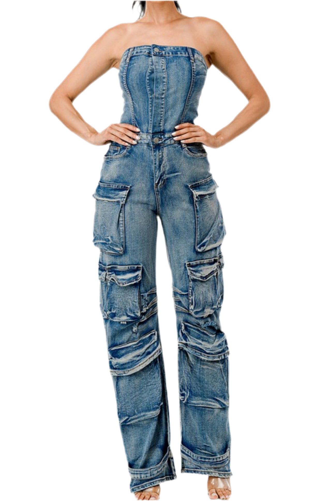 DENIM JUMPSUIT