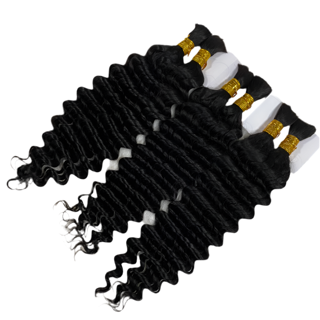 Black Deep Wave - Braiding Hair 100% Human