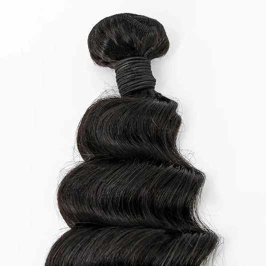 14-26 Inch Ocean Wavy Virgin Hair #1B Natural Black