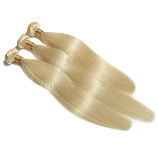 12-30 Inch #613 Blonde Straight Colored Remy Hair