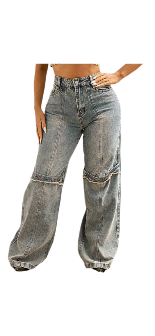 POPPIN OFF DENIM JEANS