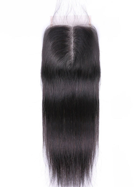 14-20 Inch 4" x 4" HD Straight Free Parted Lace Closure #1B Natural Black