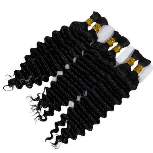 Black Deep Wave - Braiding Hair 100% Human