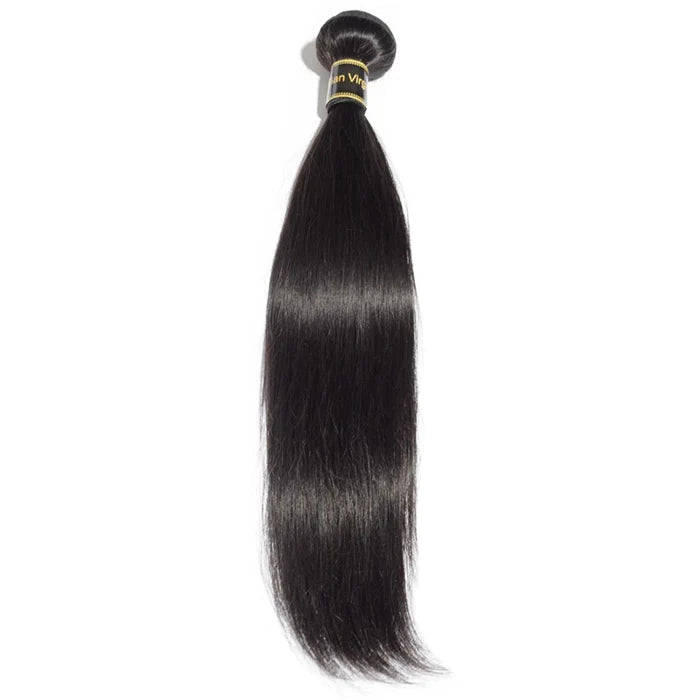 10-40 Inch Straight Virgin Hair #1B Natural Black