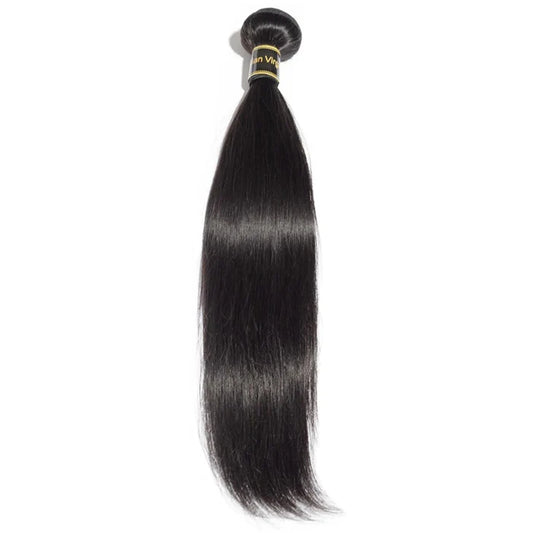 10-40 Inch Straight Virgin Hair #1B Natural Black