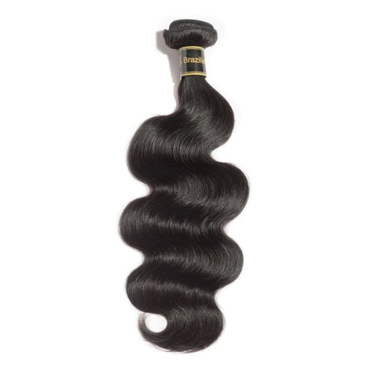 10-40 Inch Body Wavy Virgin Hair #1B Natural Black