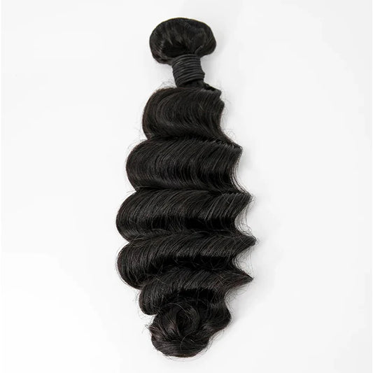 14-26 Inch Ocean Wavy Virgin Hair #1B Natural Black