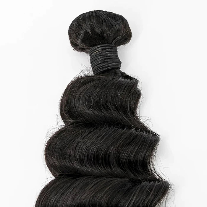 14-26 Inch Ocean Wavy Virgin Hair #1B Natural Black