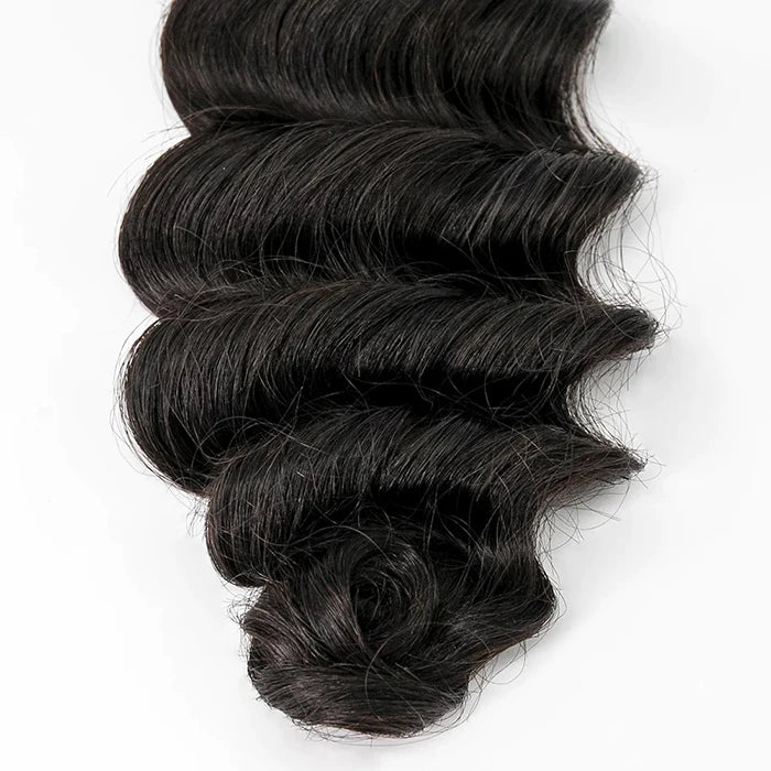 14-26 Inch Ocean Wavy Virgin Hair #1B Natural Black