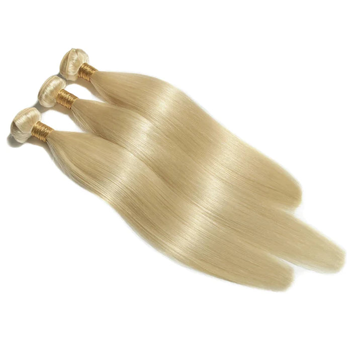12-30 Inch #613 Blonde Straight Colored Remy Hair