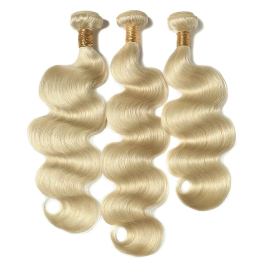 12-30 Inch #613 Lightest Blonde Body Wavy Colored Remy Hair